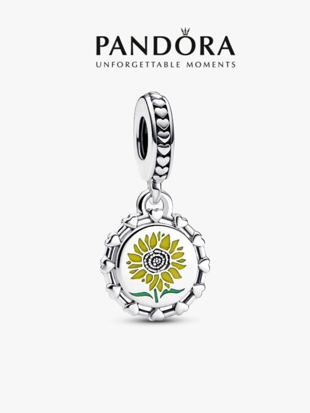 Pandora Sunflower Dangle Charm